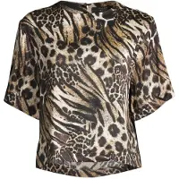 AllSaints Lottie Linen Top Trio Taupe Brown Taglia: 4 | Magliette intime Outlet | Donna | Bianco