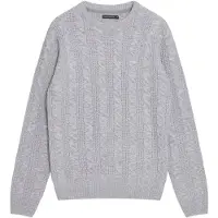 French Connection Crew Cable Ecru Mel Taglia: XS | Maglioni a maglia Outlet | Uomo | Marrone