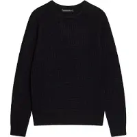 French Connection Crew Waffle Black Taglia: M | Maglioni a maglia Outlet | Uomo | Nero