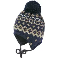 Maximo Kids' Mini Beanie Jacquard Norwegian Berretto Bambini (43-45 cm, grigio)