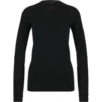 Stoic Women's MerinoMesh150 SadjemSt. L/S Maglia merino Donna (L, nero)