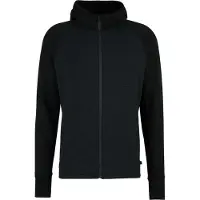 Stoic MerinoFleece260 FlenSt. Zip Hoody Felpa di merino con cappuccio Uomo (XL, nero)