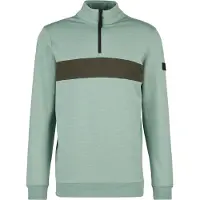 Stoic MerinoFleece335 MMXX. Lulea II Half Zip Pullover in lana merino Uomo (4XL, turchese)