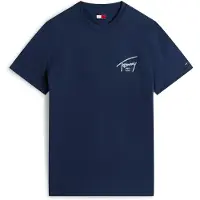 Tommy Hilfiger Regular Sign Backprint T-shirt Dark Night Navy Taglia: L | T-shirt stampate Outlet | Uomo | Nero