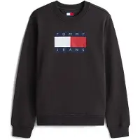 Tommy Hilfiger Regular Flag Crew Black Taglia: S | Maglioni a maglia Outlet | Donna | Nero