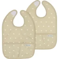 Meyco Baby Bavaglino Sweet Heart 24x33 Cm 2 Unità
