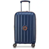 Delsey Carrousel 2 4 ruote Trolley cabina 55 cm espandibile blu