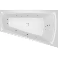 Riho Still Smart baignoires d'angle, avec Fall, avec système flow, à encastrer, 170x110x50cm, 240 Betteres, 2 places, blanc brillant, B101014005, B101014005