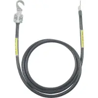 Dehn Cavo di messa a terra , sezione 16mm², lunghezza 1,5 metri, flessibile, con 1 connettore per cavo (B)M8/10 e 1 morsetto a stelo KS 416016