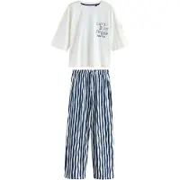 Next Pigiama blu / bianco
