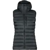 Stoic Women's PerformanceDown SalmiSt. Vest with Hood Gilet in piumino Donna (M, nero/grigio)