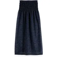 Scotch & Soda Lurex Smocked Skirt Peacoat Taglia: XS | Minigonne Outlet | Donna