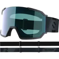 Salomon - Maschera da sci/snowboard fotocromatica - S/View 3 Photo Ebony in Pelle - Grigio