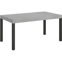 Itamoby - Tavolo allungabile 160/264x90 cm Everyday cemento gambe antracite