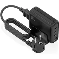 Aisens Caricabatterie Da Parete Usb-a E Usb-c Asch-140w4p056-bk