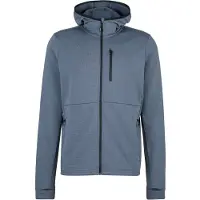 Stoic MerinoWaffleFleece320 NorrdalSt. Zip Hoody Maglia con zip e cappuccio Uomo (XXL, grigio/blu)