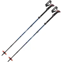 LEKI Sherpa FX Carbon Bastoni sci alpinismo (110-130 cm, blu/rosso)