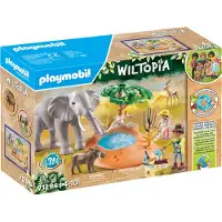 Playmobil Gioco Di Costruzione Wiltopia Elefante A La Ponda