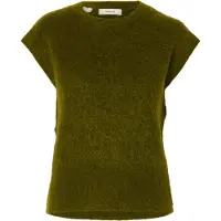 Selected Gilet A Maglia Donne Verde XS