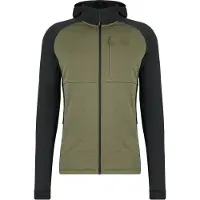 Stoic MerinoFleece240 StorforsSt. Zip Hoody Felpa di merino con cappuccio Uomo (L, olivia)