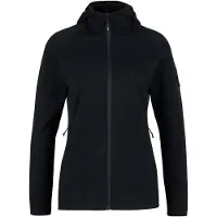Stoic Women's MerinoFleece335 KuolpaSt. II Zip Hoody Felpa di merino con cappuccio Donna (S, nero)