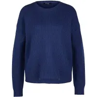 Stoic Women's Heavy MerinoKnit MMXX.Rutvik Sweater Pullover in lana merino Donna (M, blu)