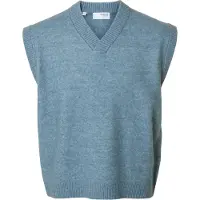 Selected Gilet A Maglia Uomini Grigio XL
