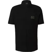 Armani Exchange per uomo. XM002231AF10366UC001 Polo in cotone nero (L), Casual, Manica corta