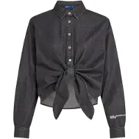 Karl lagerfeld Washed Black Klj Denim Wrap Blouse Taglia: S | Magliette intime Outlet | Donna | Nero
