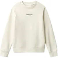 Calvin Klein Boys Minimal Logo Sweatshirt Whitecap Gray Taglia: 8 | Maglioni Outlet | Unisex | Grigio