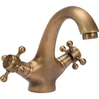 TRIZERATOP Miscelatore per lavabo vintage RETRO BRONZE, miscelatore