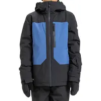 Quiksilver - Giacca da sci/snowboard - Ambition 20k Youth Jacket True Black in Pelle - Taglia Bambino 8a - Nero