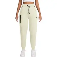 Nike Pantaloni 'TCH FLC' beige chiaro / nero
