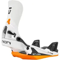 Union - Attacchi snowboard all-mountain a sgancio rapido - Atlas Step On White Orange per Uomo - Taglia 47-48 - Bianco