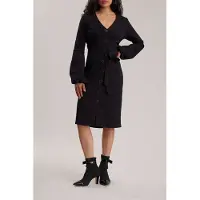 Anne Fontaine Smooth Robe Black Taglia: M | Abiti Midi Outlet | Donna | Nero