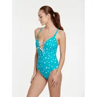 Vivid Costume intero blu neon / bianco