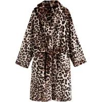 Next Accappatoio lungo beige chiaro / marrone / nero