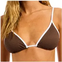 Seafolly Women's Beach Bound Slide Tri Parte superiore bikini Donna (38, arancione)