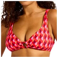 Seafolly Women's Sorrento Ring Front Tank Parte superiore bikini Donna (38, variopinto)