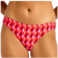 Seafolly Women's Sorrento Reversible Hipster Parte inferiore bikini Donna (42, rosso)