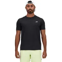 New Balance Athletics T-Shirt Maglia da corsa Uomo (S, grigio/nero)