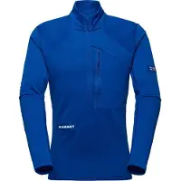 Mammut Eiger Nordwand Advanced First Layer Half Zip Pull Giacca in pile Uomo (L, blu)