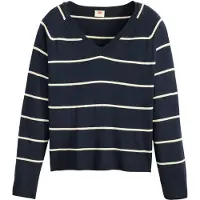 Levi's Petal Vneck Sweater Stephanie Stripe Navy Taglia: XS | Maglioni a maglia Outlet | Donna | Blu