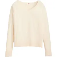 Levi's Petal Vneck Sweater White Swan Lightweight Taglia: M | Maglioni a maglia Outlet | Donna | Bianco