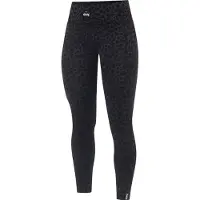 Eivy - Collant tecnici in Lana - Pocket Merino Wool Tights Black Leopard - Taglia S - Nero