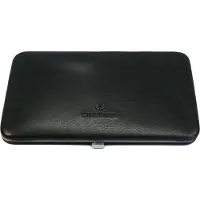 Windrose Ambiance Scatola per gioielli Vera Pelle 17 cm nero
