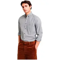 Gant per uomo. 3000140 Camicia in popeline a righe da banchiere dalla vestibilità regolare Nera (3XL), Nero, Casual, Cotone, Manica lunga