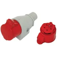 TAREL Presa Fissa Isolata 16a 400v Rossa 3p+z Ip44