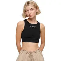 Superdry per donna. W6011659A Reggiseno sportivo Core nero (XXS), Bianco, Cotone, Multisport