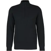 Stoic Heavy MerinoKnit MMXX.Rutvik Half Zip Pullover in lana merino Uomo (M, nero)